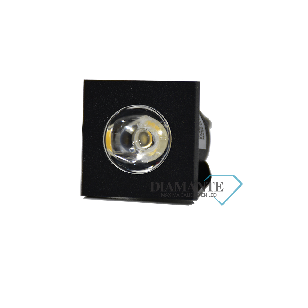 MINI 1W BLACK QUAD 3000K