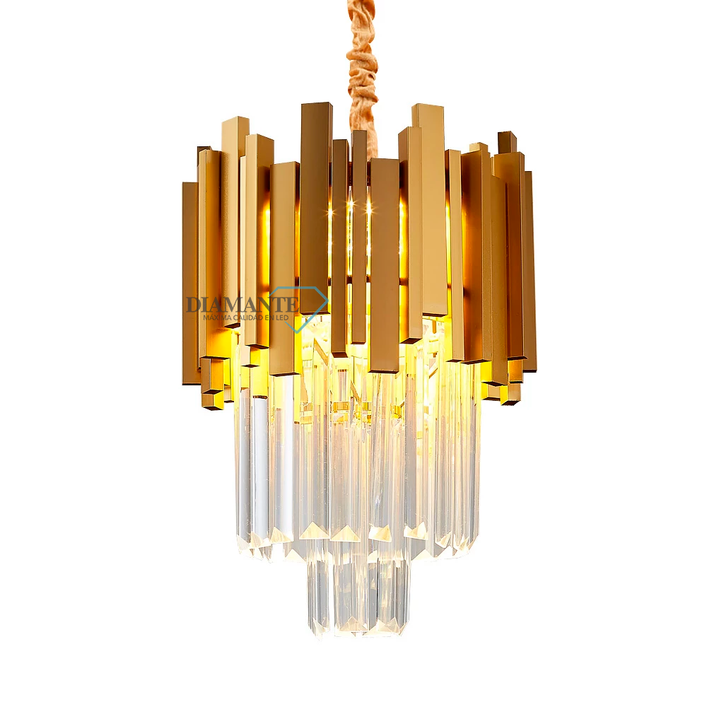 LUSTRE DIAMANTE 3182*300 GOLD + TRANSPARENTE