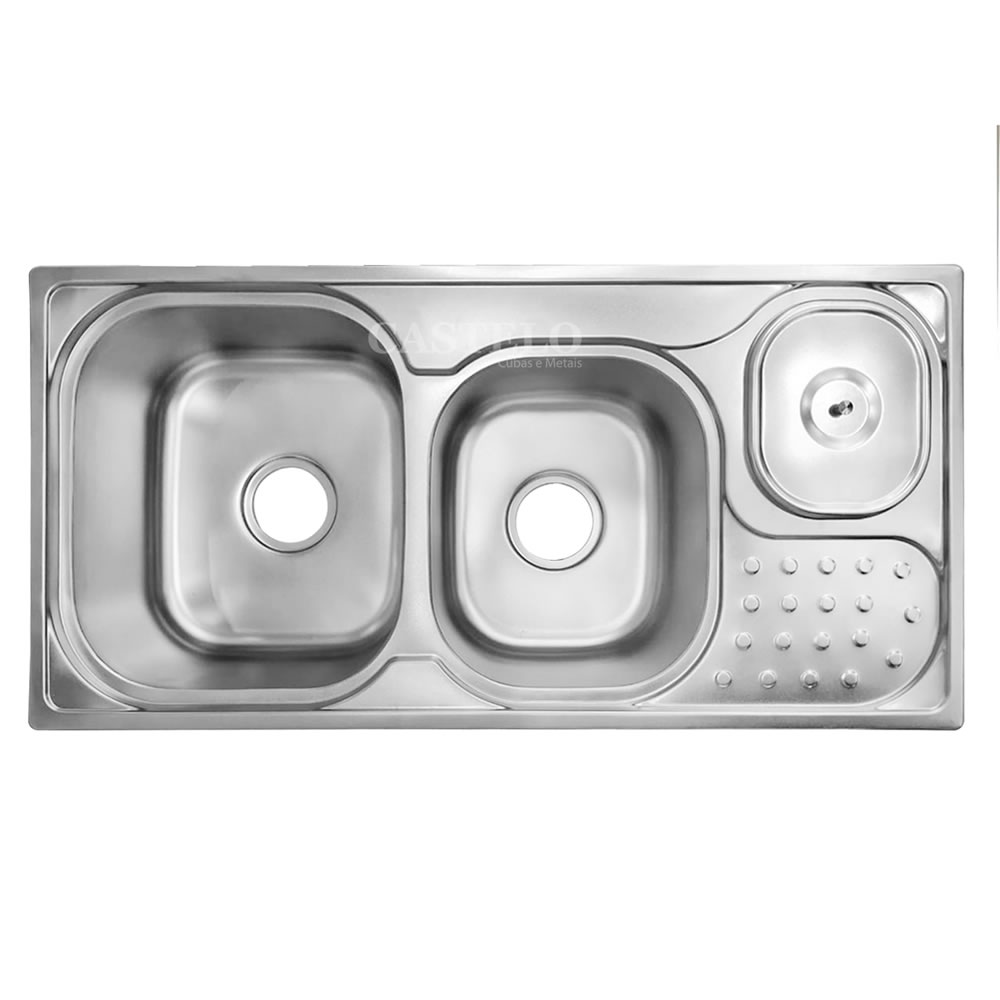 CUBA CASTELO INOX DUPLA 302
